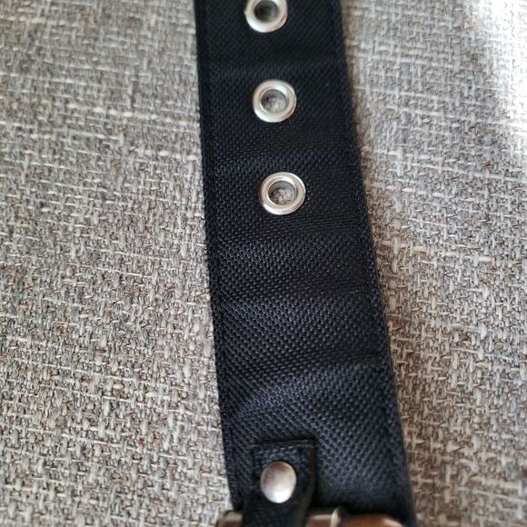 Mens Black Faux Ammunition Belt Sz M Canvas - Picture 4 of 8